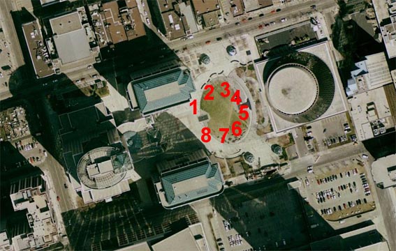 Metro Hall Square satellite view